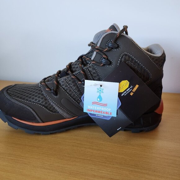 Propet Veymont Lace Up Boots Gunsmoke Orange Size 11 EEE - Picture 3 of 8